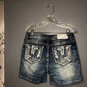 Grace in LA Embellished Jean Shorts